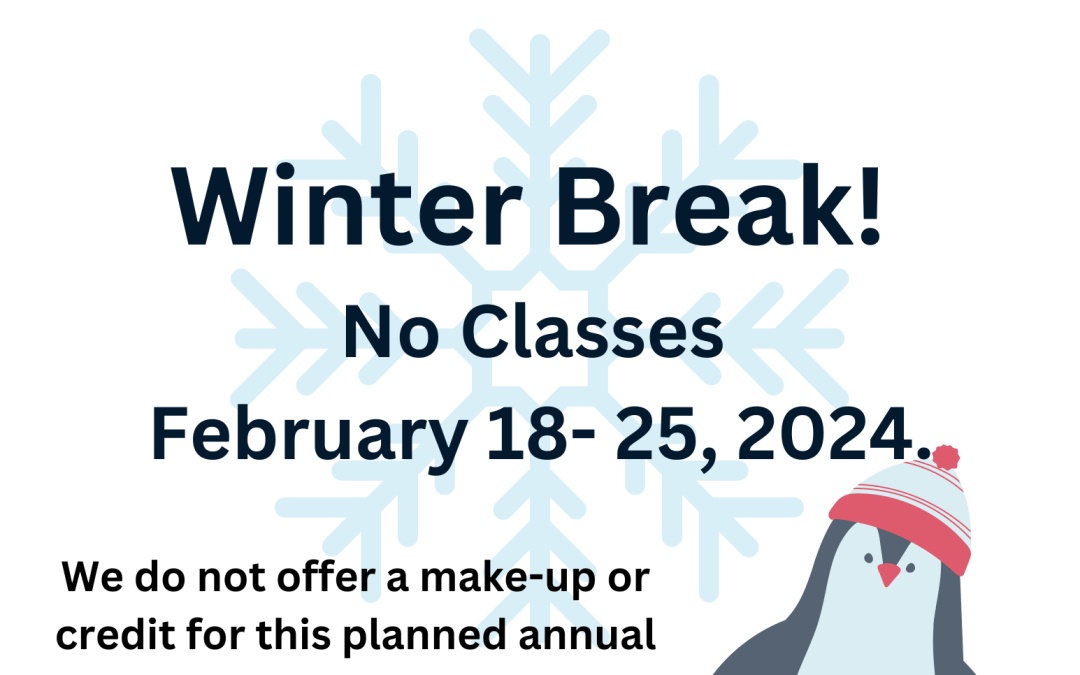 No Classes March 29-April 6, 2024 Spring Break